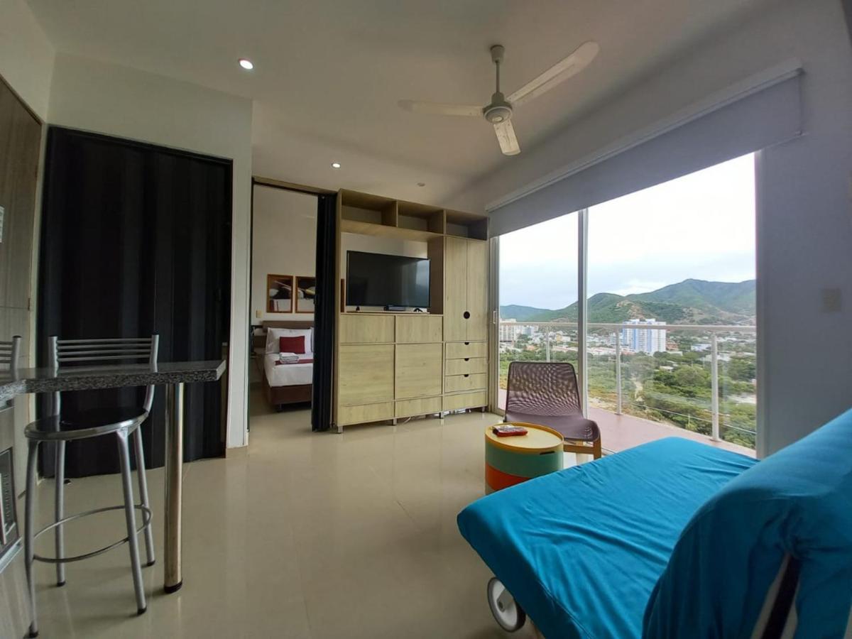 Terrazas Tayrona Travelers Apartamentos Y Suites ซันตามาร์ตา ภายนอก รูปภาพ