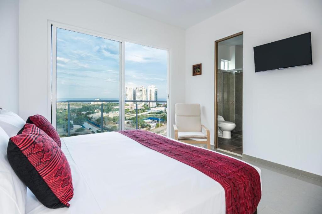 Terrazas Tayrona Travelers Apartamentos Y Suites ซันตามาร์ตา ภายนอก รูปภาพ