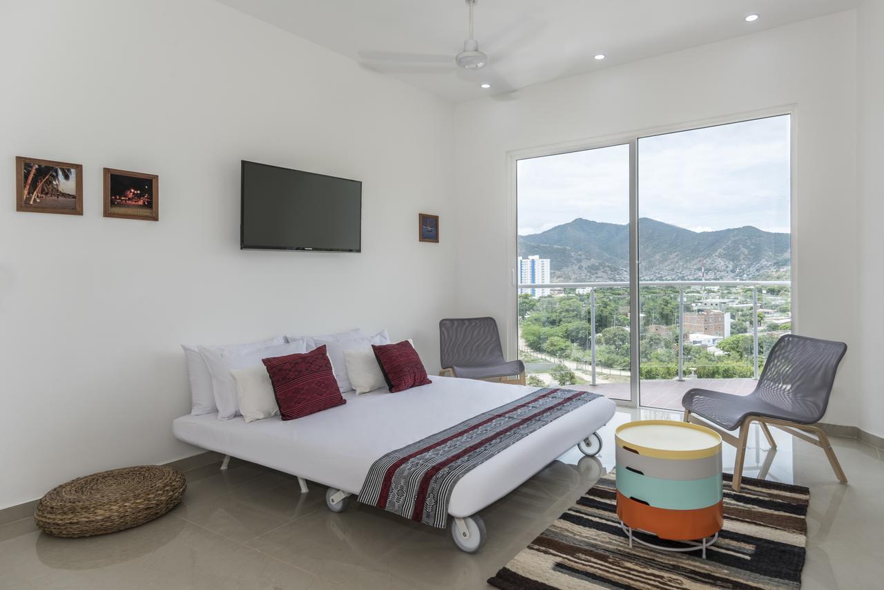 Terrazas Tayrona Travelers Apartamentos Y Suites ซันตามาร์ตา ภายนอก รูปภาพ