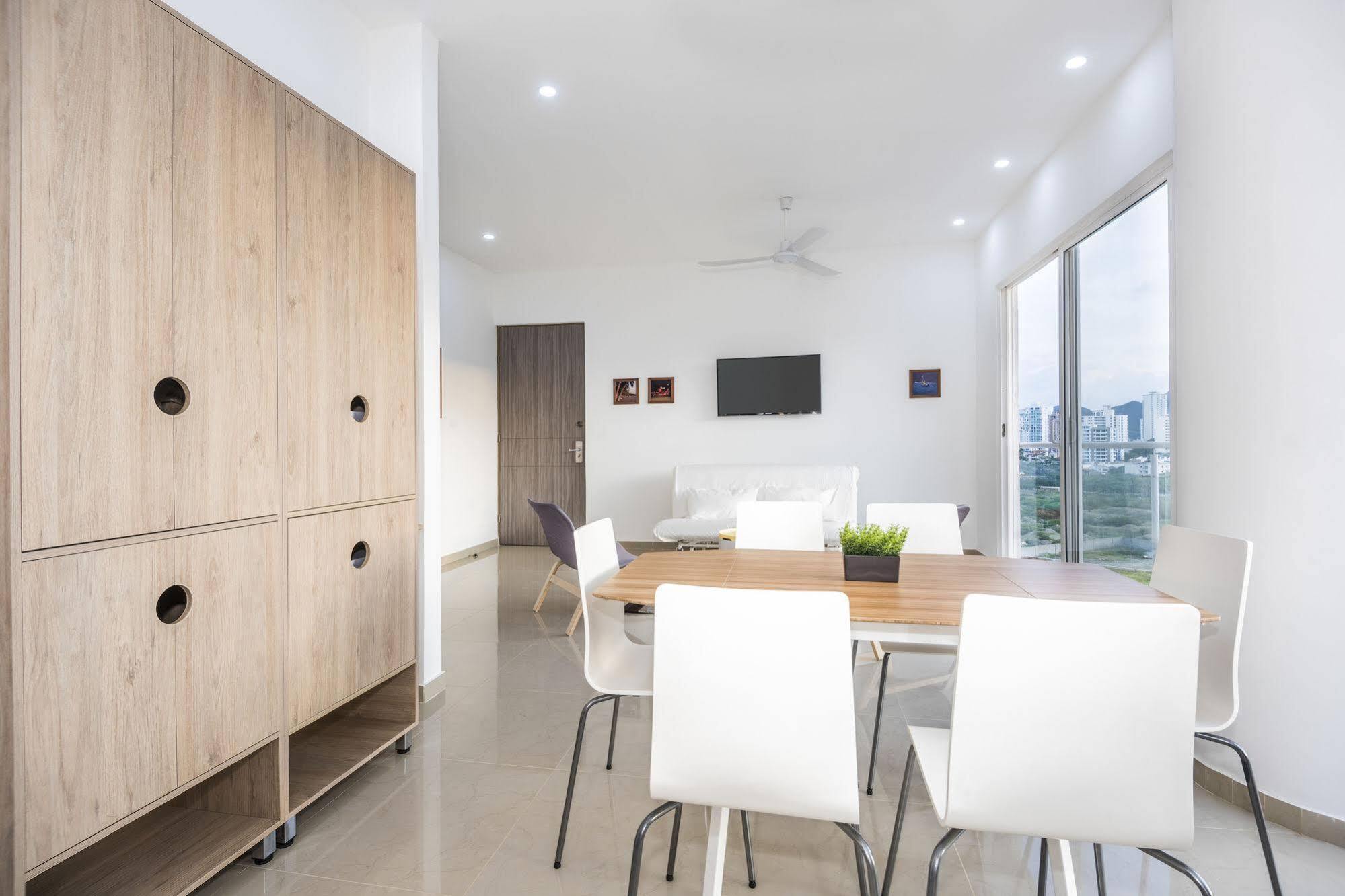 Terrazas Tayrona Travelers Apartamentos Y Suites ซันตามาร์ตา ภายนอก รูปภาพ